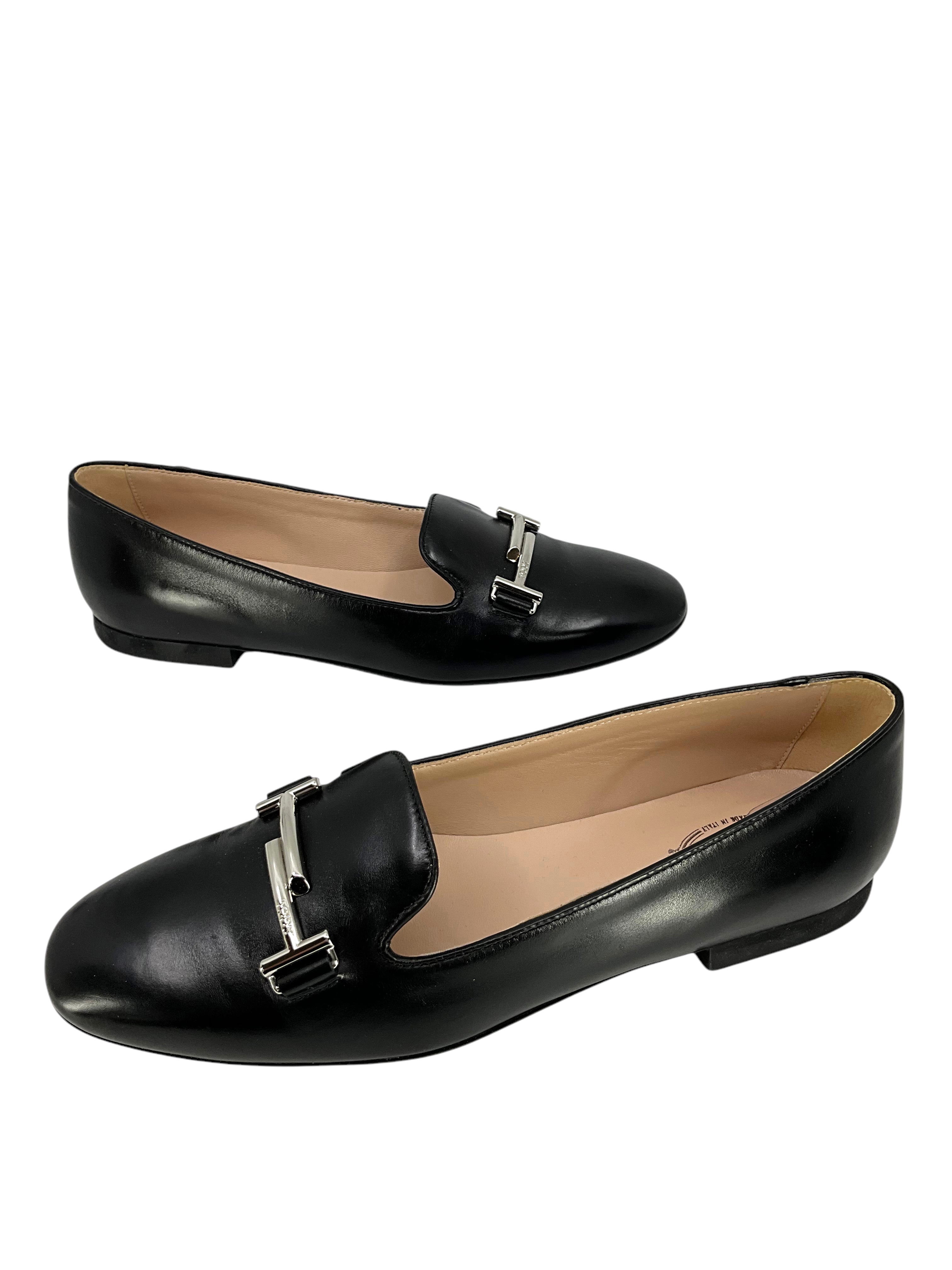 TOD'S Gommino Double T Genuine Leather Driving Shoes for Men - Size 7 | Comfortable Loafers for Casual Wear, Office & Travel