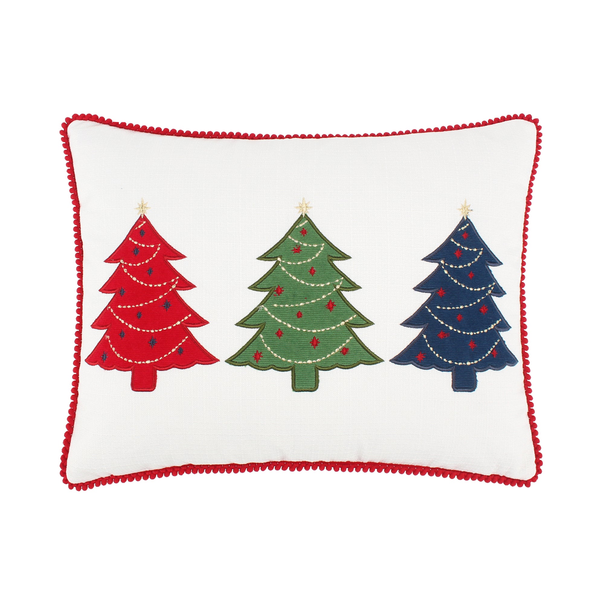 White Pine Festive Trees Decorative Pillow Cover 14x18 - Perfect for Christmas Home Decor, Sofa Throw, and Holiday Gift