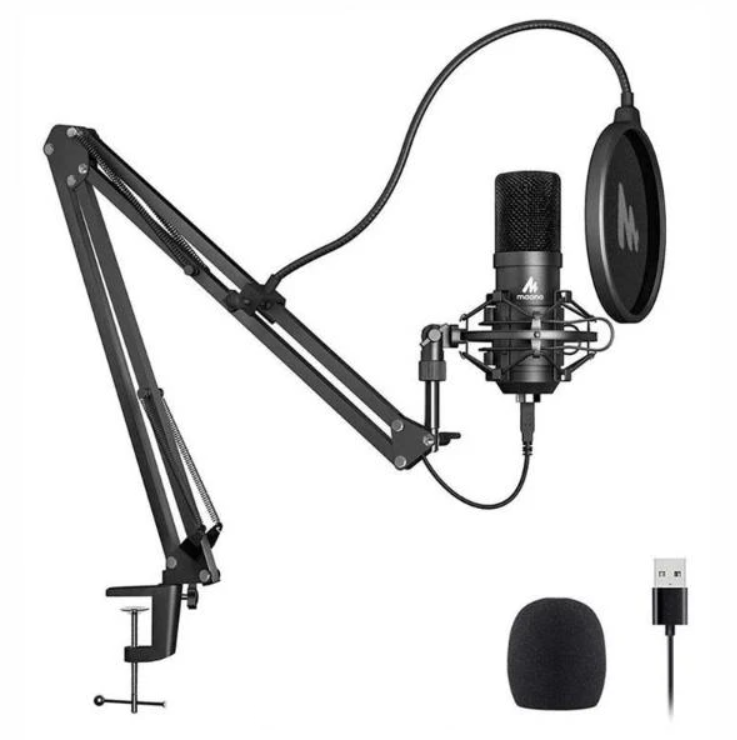 Maono AU-A04 USB/XLR Dynamic Microphone for Podcasting, Streaming & Recording - Professional Studio Quality for YouTube, Gaming & Voice Overs