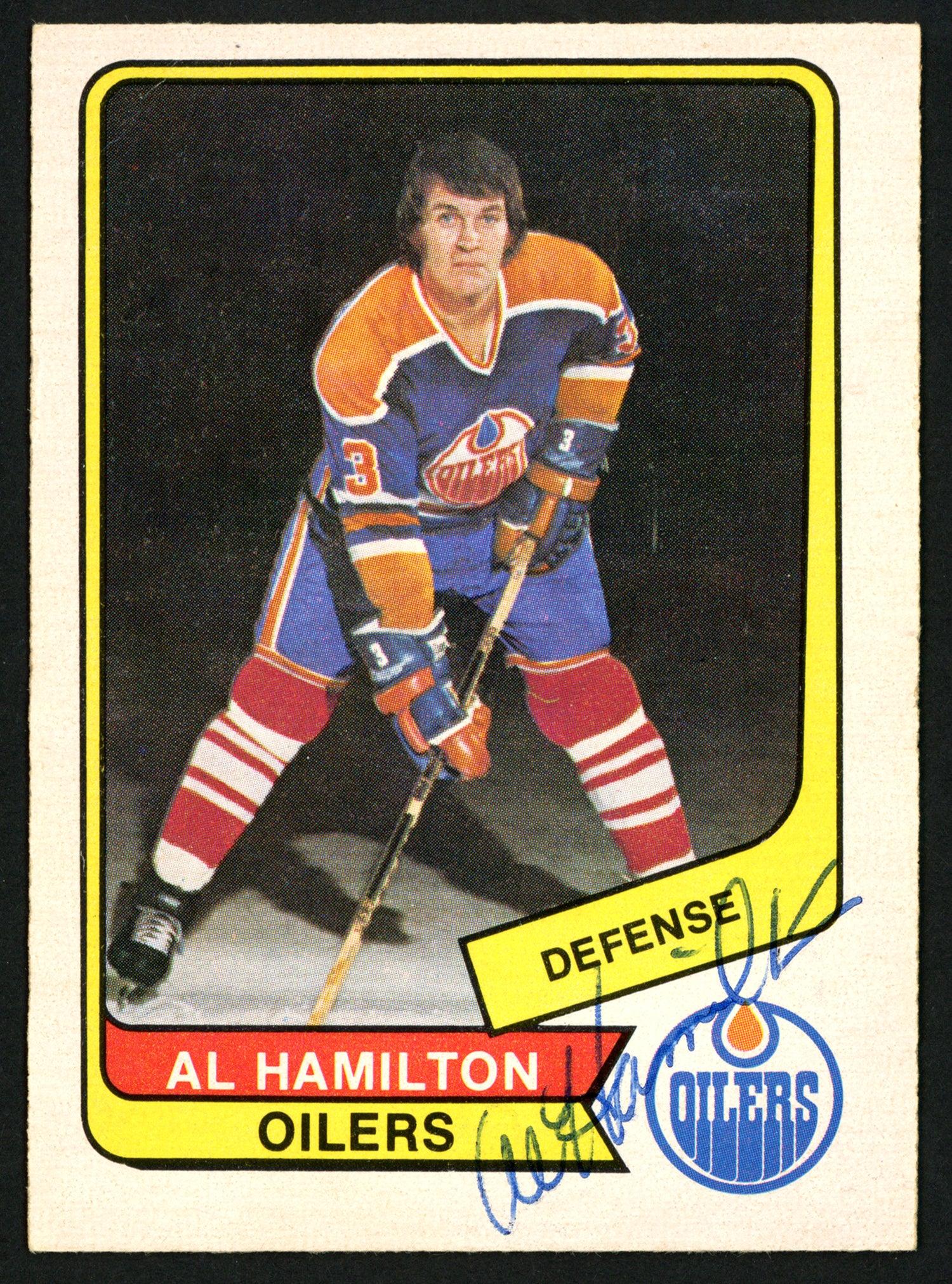 Al Hamilton Autographed 1976-77 WHA O-Pee-Chee Hockey Card #97 Edmonton Oilers - Limited Edition Collectible - Perfect for Sports Memorabilia Display & Hockey Fan Gifts