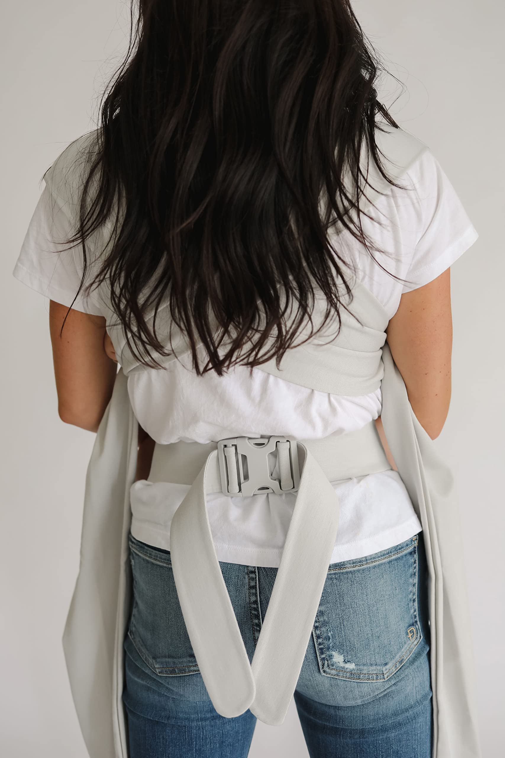 Lalabu Simple Baby Wrap - No-Tie, Comfortable & Easy-to-Use Infant Carrier for 3 Months to 2 Years (Fog) | Perfect for Hands-Free Parenting, Errands & Bonding with Your Newborn