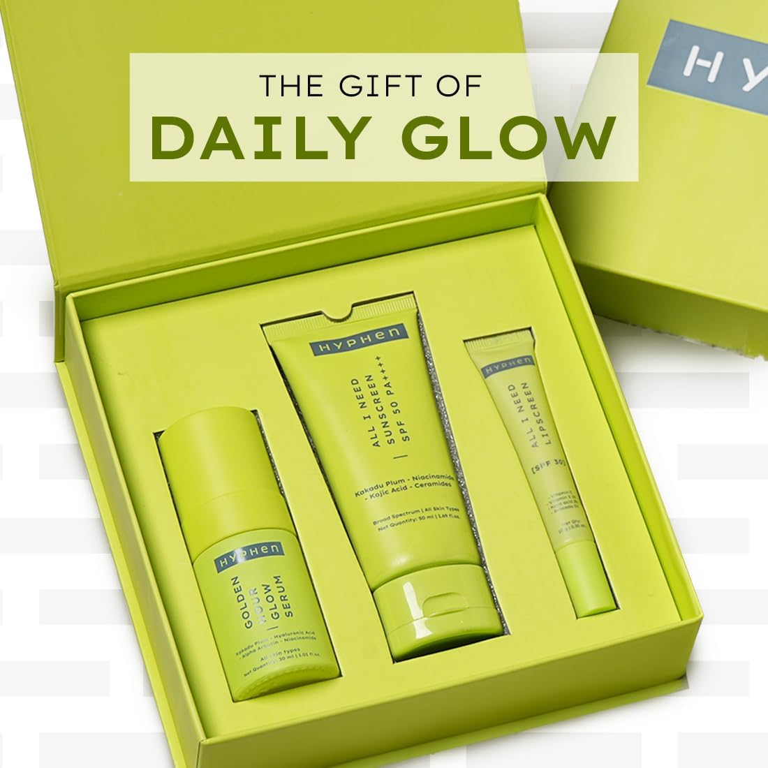 Complete Skin Care Gift Set for Women - Face Serum, SPF Moisturizer & Lip Balm | Daily Glow Essentials Kit for Anniversary & Birthday Gifts | Perfect for Morning Routine, Travel & Self-Care
