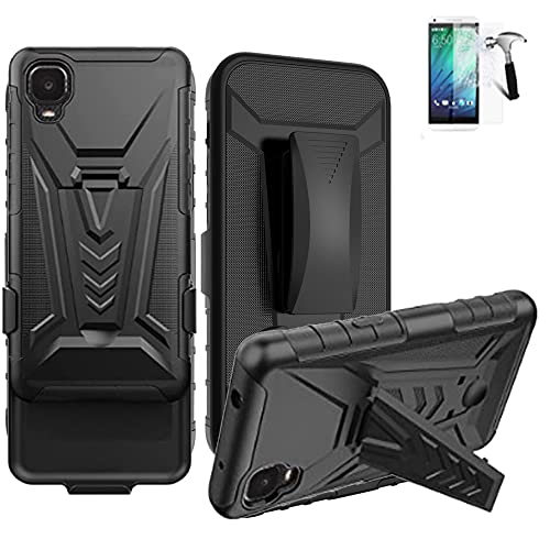 Holster Black +Tempered Glass