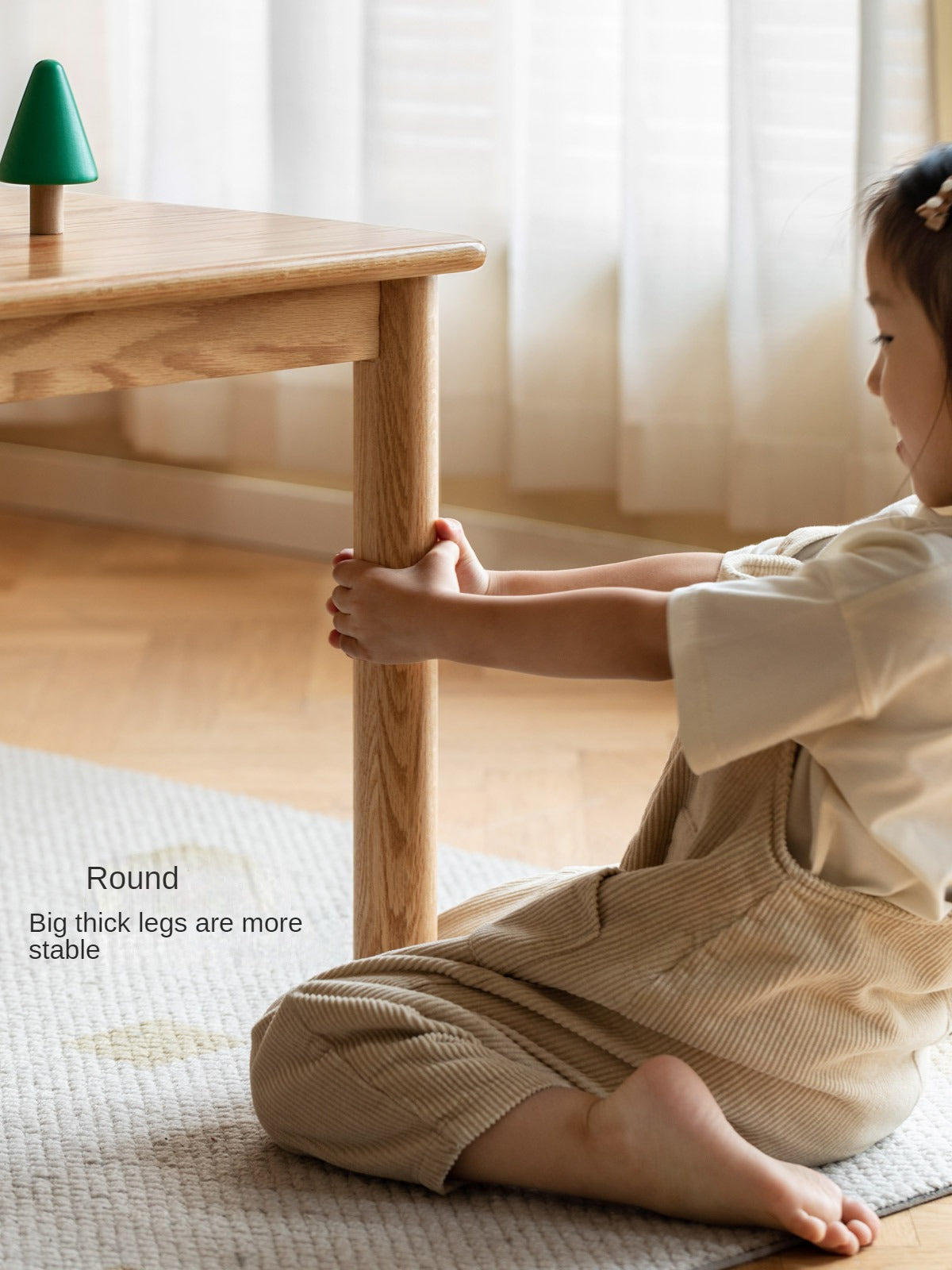 Handmade Solid Oak Wood Kids Study Desk - Durable & Ergonomic Children's Writing Table for Homework & Crafting - Perfect for Bedrooms, Homeschooling & Playrooms