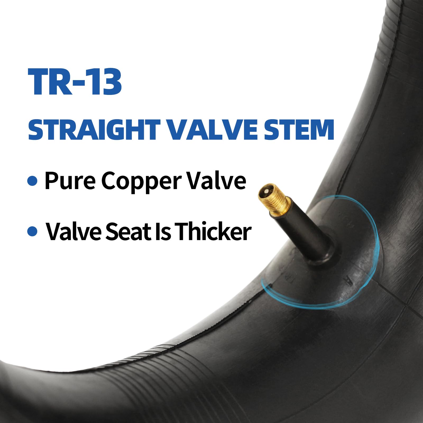4.00-6 Heavy Duty Replacement Inner Tube (2 Pack) with TR-13 Valve Stem - Compatible with 13