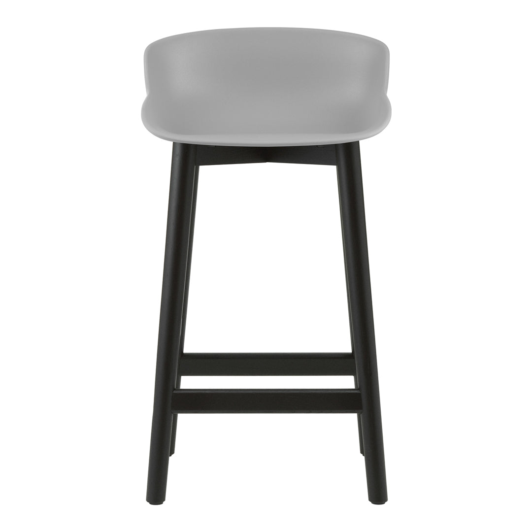 Modern Hyg Counter Stool with Wood Base - Perfect for Kitchen Islands, Bars & Small Spaces