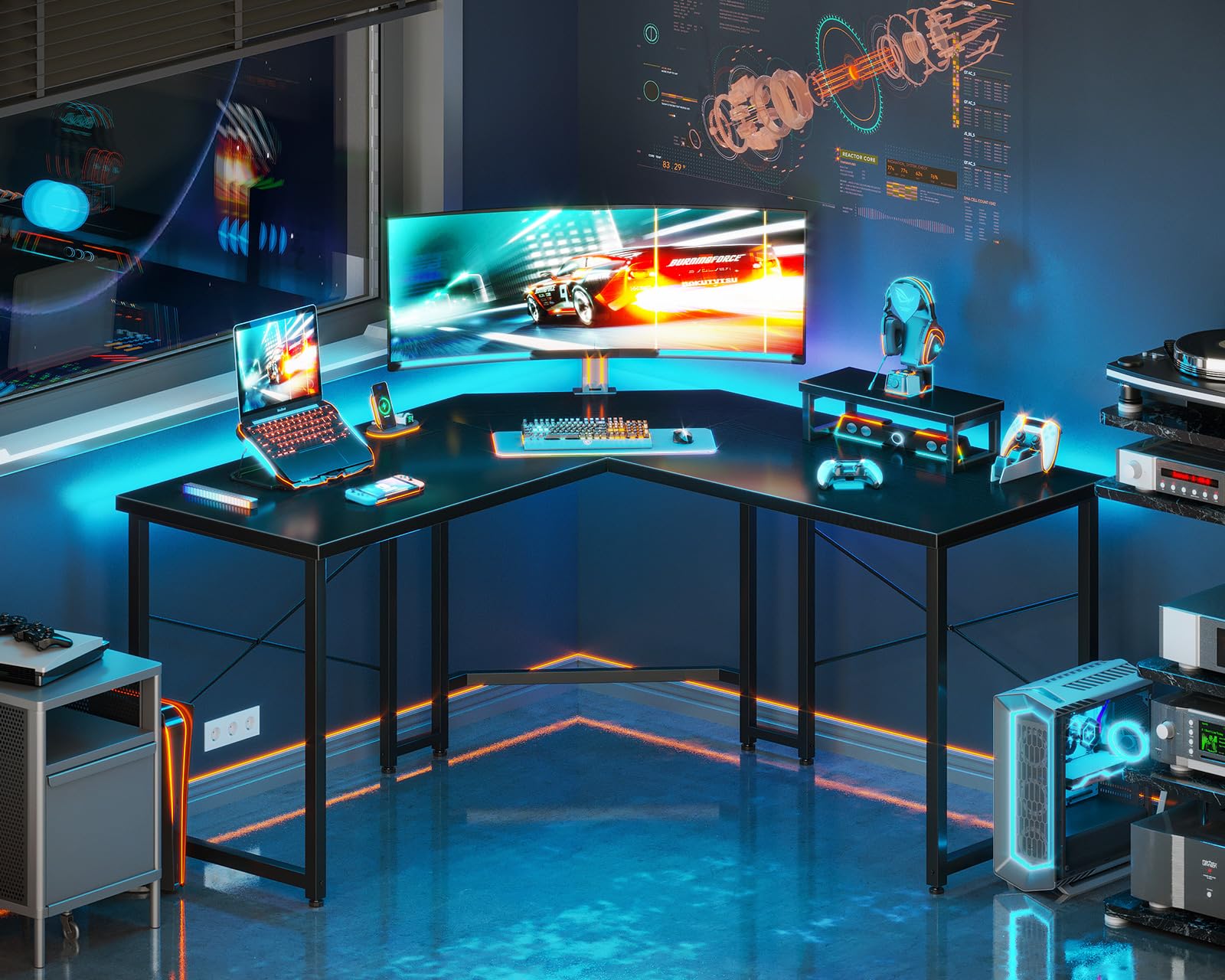 AODK L-Shaped Gaming Desk 51