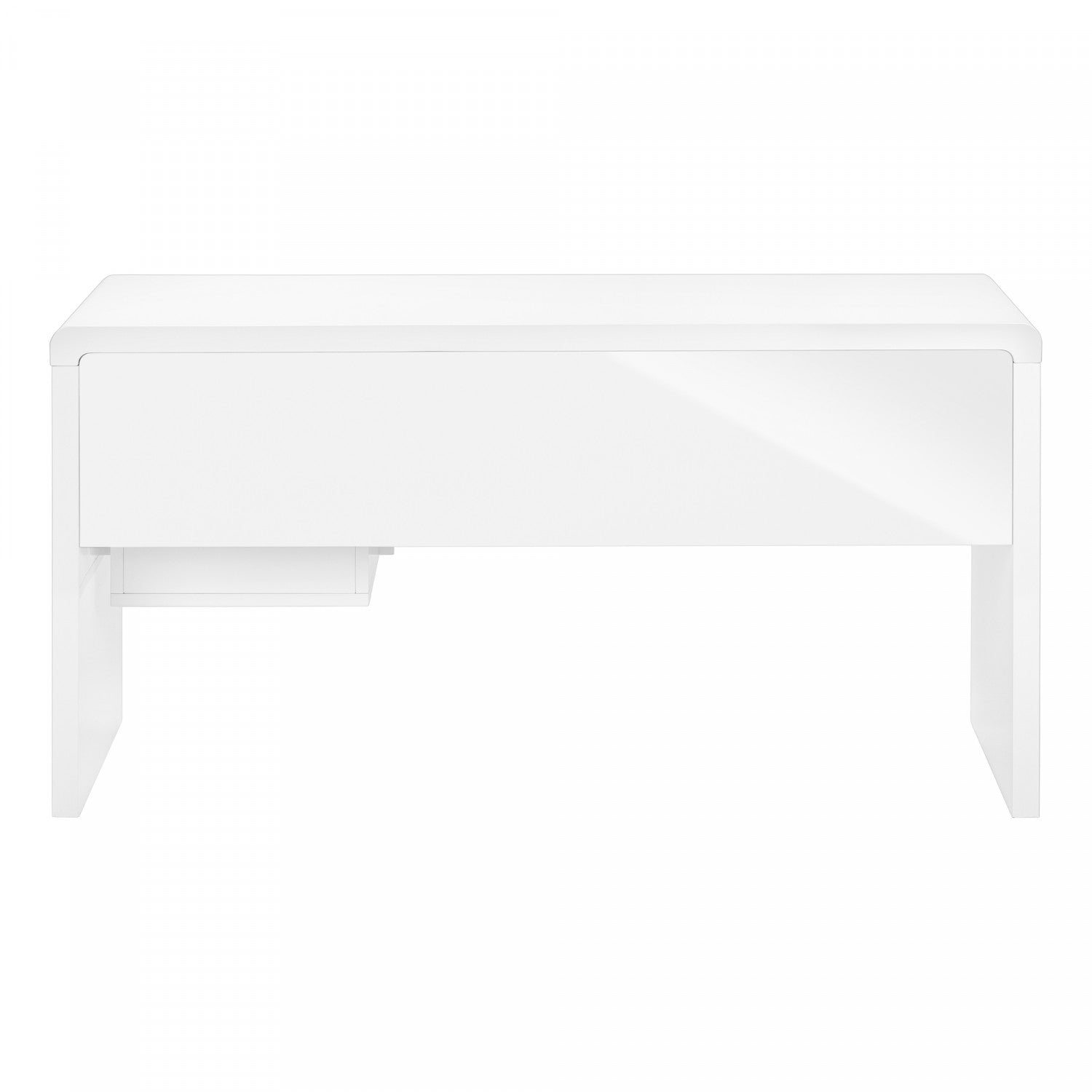 Modern White Office Desk - Ergonomic Study Desk for Home & Office Workspace - Perfect for Remote Work, Gaming & Study