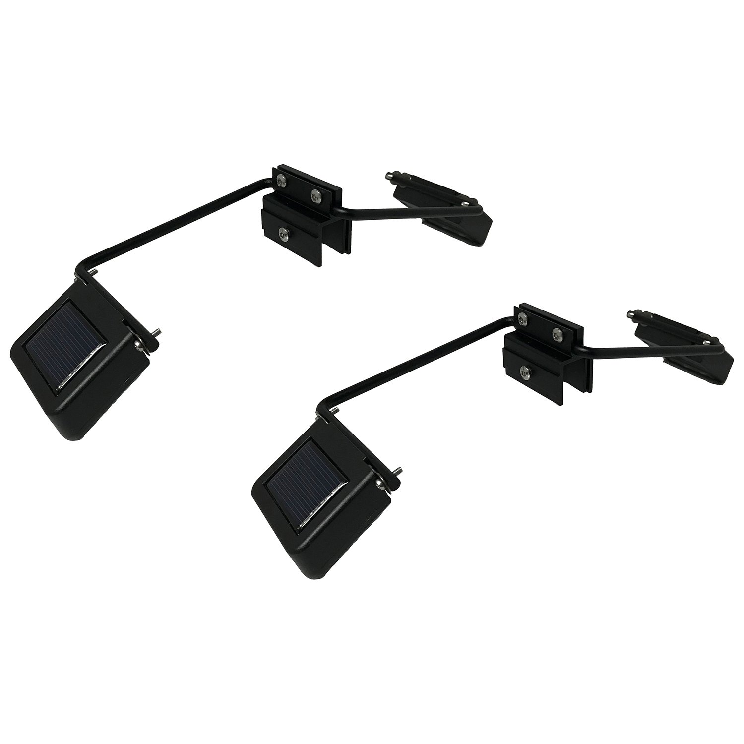 Dual-Sided Anodized Aluminum Alloy Sign Lights for Real Estate, Restaurants & Construction - Set of 2 with 4 LED Lights - Perfect for Outdoor Menu Boards, Property Signs & Job Site Markers