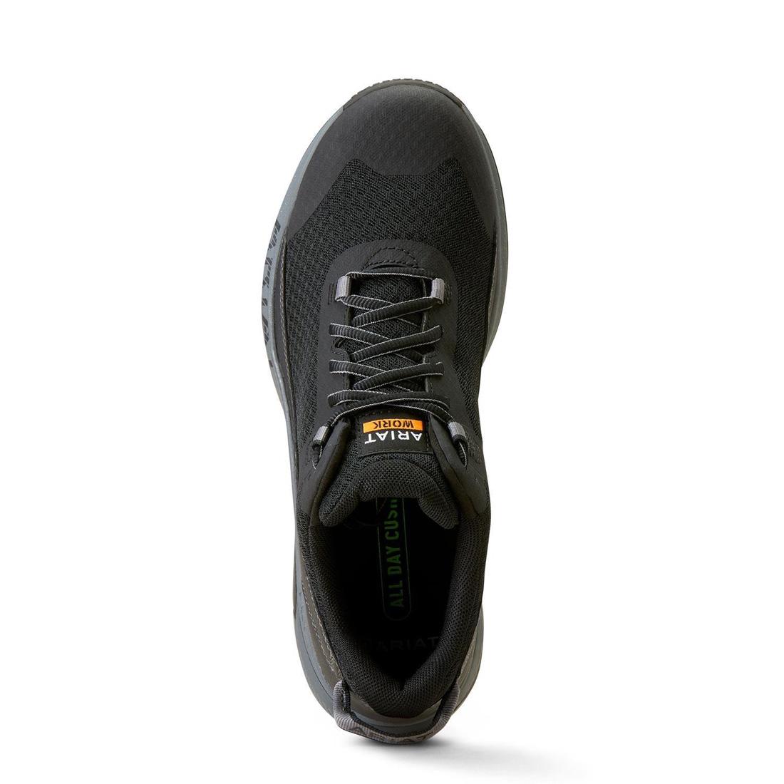 Outpace Shift Composite Toe Work Shoes for Men - Black Safety Boots for Construction, Warehouse & Industrial Work - Lightweight & Comfortable