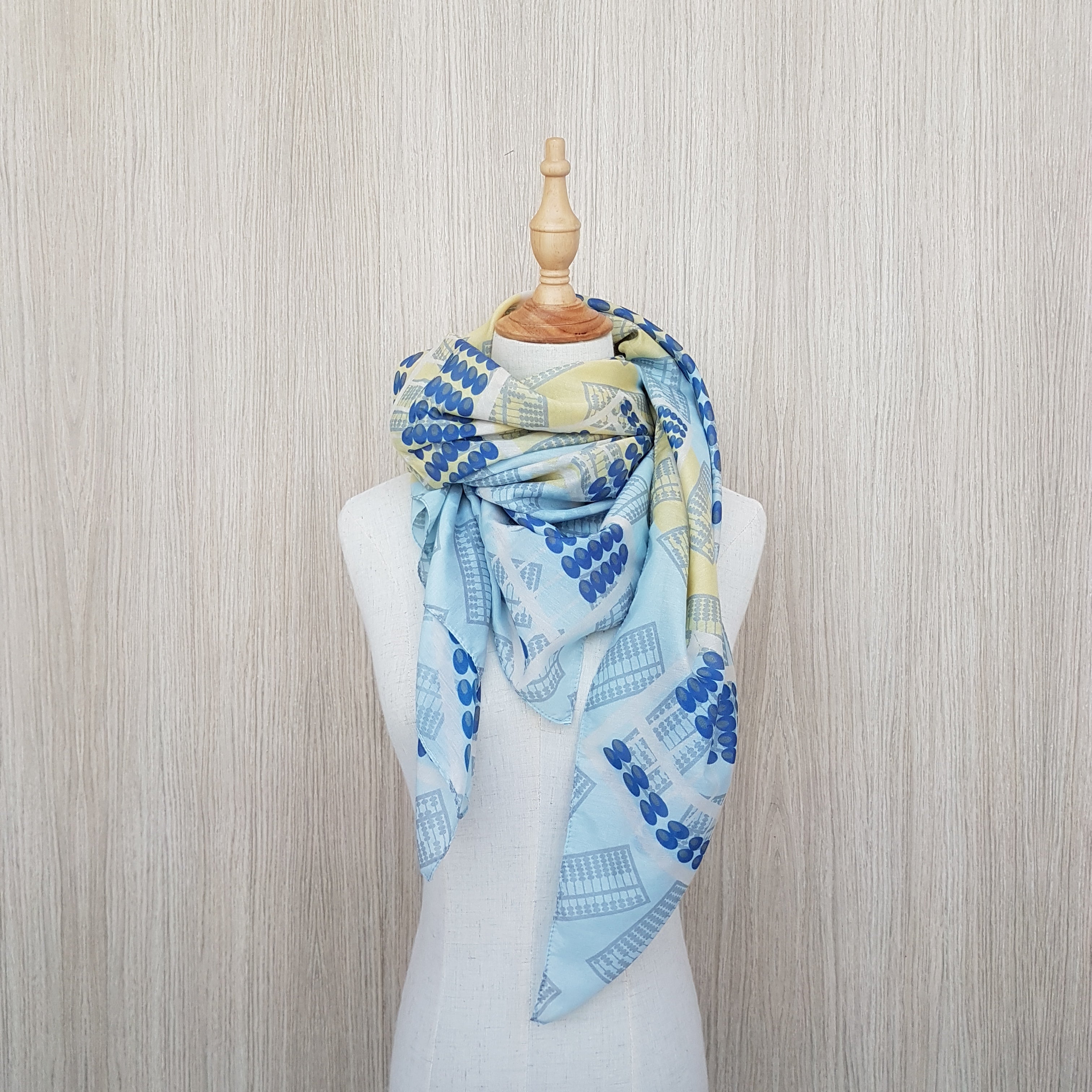 Vintage Cotton Silk Scarf - Soft & Elegant Women's Fashion Accessory (Last Piece) | Perfect for Casual Outfits, Parties & Gift Giving
