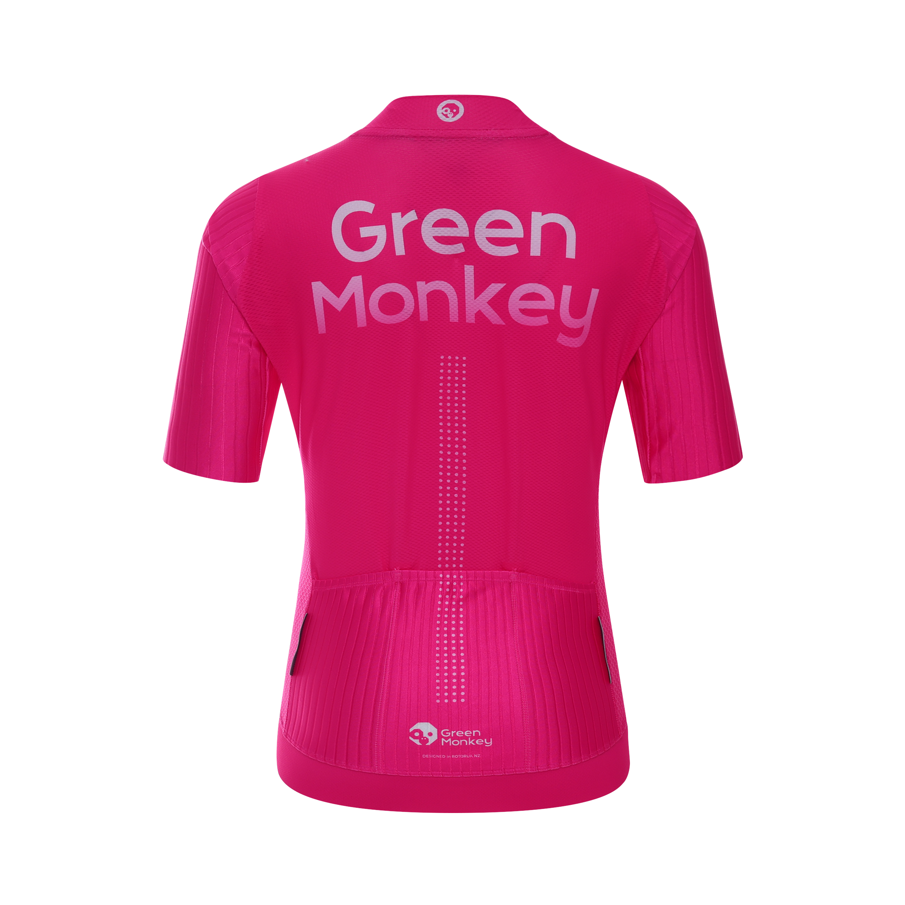 GreenMonkey Hot Pink Podium Jersey - High-Performance Cycling Shirt for Women - Perfect for Races, Training & Outdoor Sports
