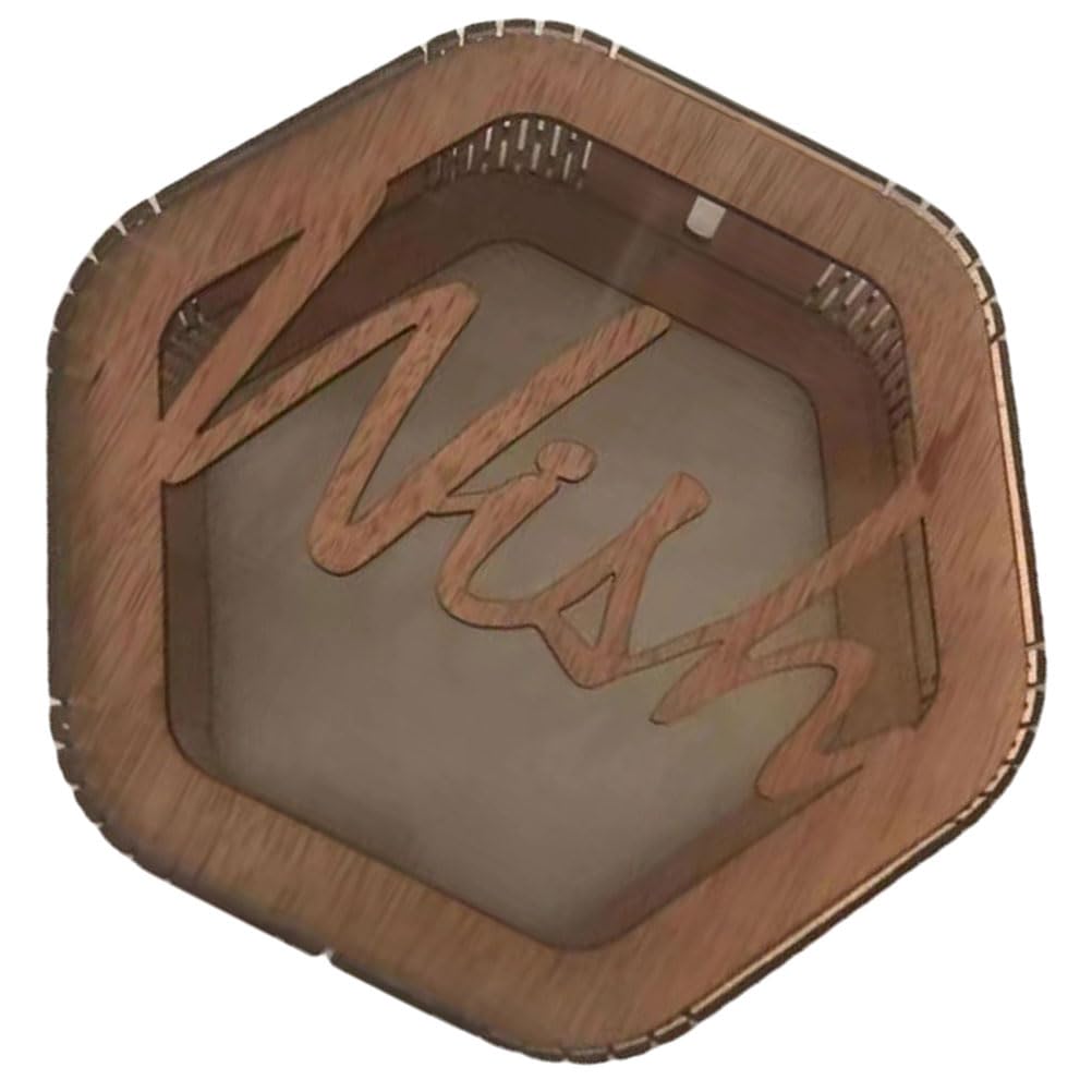LUOZZY Wooden Wedding Card Box - Large Capacity Greeting Card Holder for Wedding Reception, Bridal Shower & Anniversary - Elegant Envelope Storage Gift Box (Wish)
