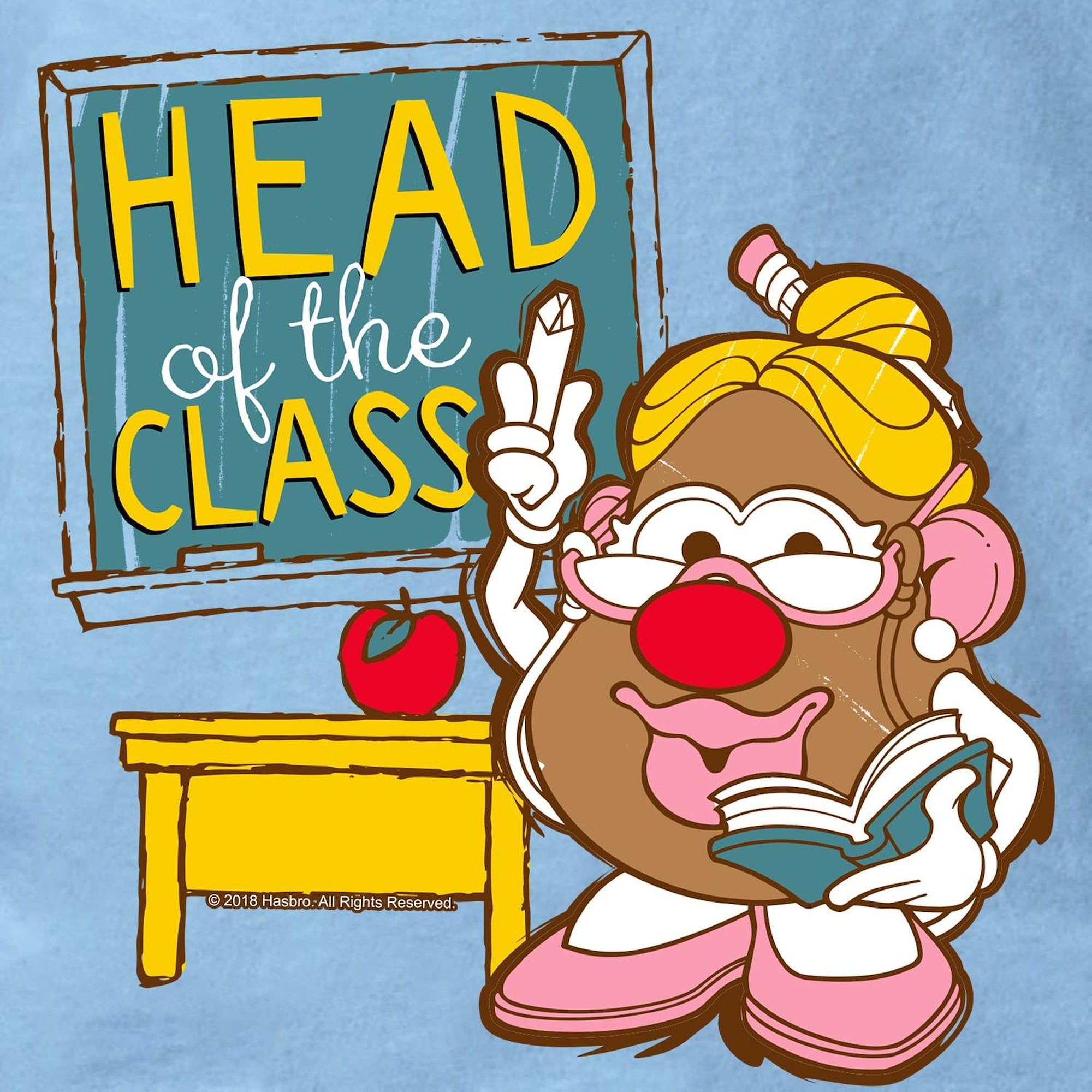 Mrs. Potato Head of Class Women's Classic Relaxed Fit Light T-Shirt - Funny Teacher Apparel & School Spirit Wear for Educators, Graduation Gifts & College Campus Outfits