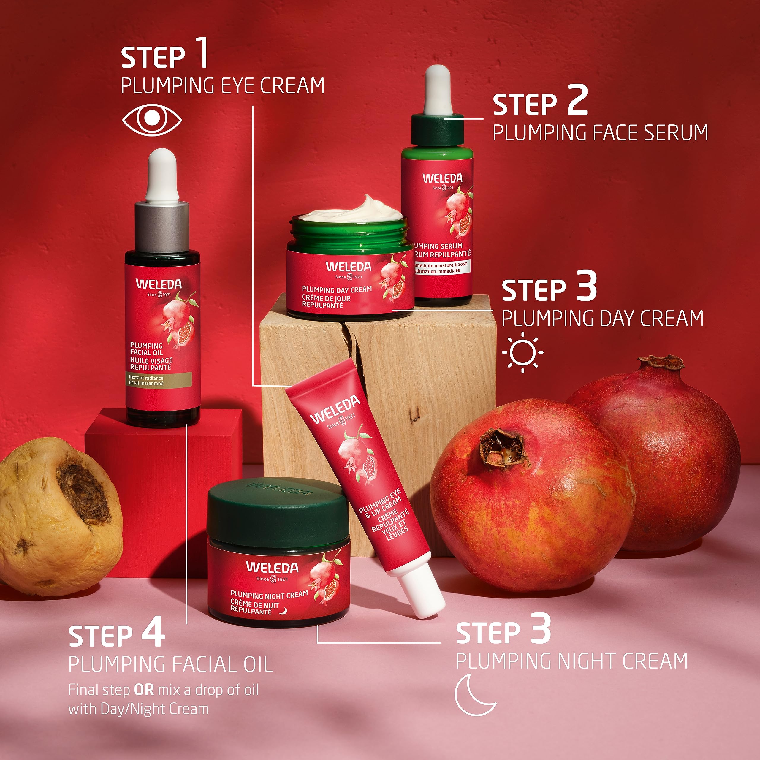 Weleda Plumping Eye & Lip Cream with Peptides, Maca Root & Pomegranate Extract - Hydrating Anti-Aging Treatment for Dark Circles & Fine Lines - Perfect for Daily Skincare Routine & Nighttime Use