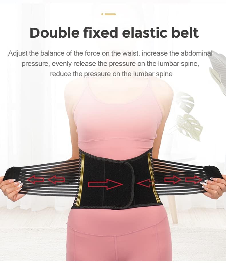 Best Back Brace for Lower Back Pain Relief - Breathable & Adjustable Lumbar Support Belt for Herniated Disc, Sciatica & Scoliosis - Ideal for Office Work, Driving & Post-Surgery Recovery