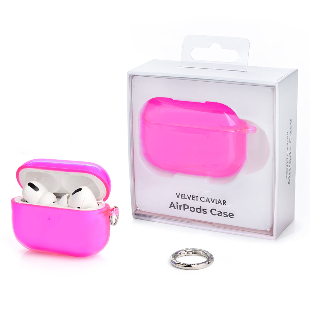Neon Pink AirPod Case - Protective Cover for AirPods 1/2/3 & Pro - Shockproof & Scratch-Resistant - Perfect for Gym, Running, Travel & Daily Use