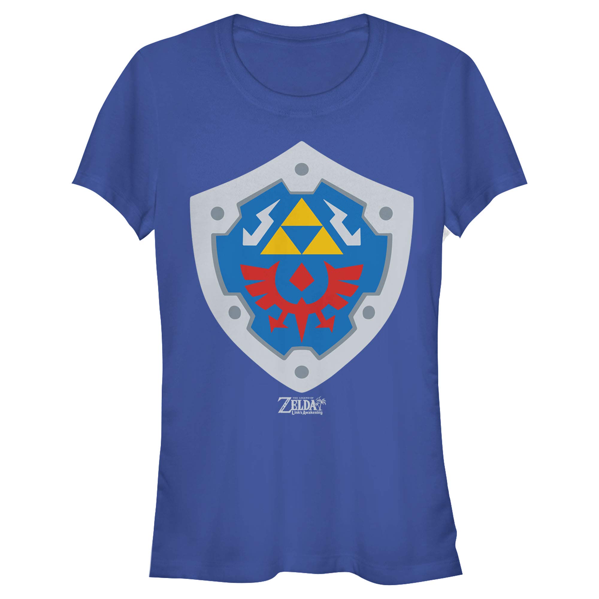 Nintendo Legend of Zelda Link's Awakening Hylian Shield T-Shirt for Kids - Official Licensed Video Game Merchandise - Perfect for Cosplay, Gaming Events & Zelda Fans