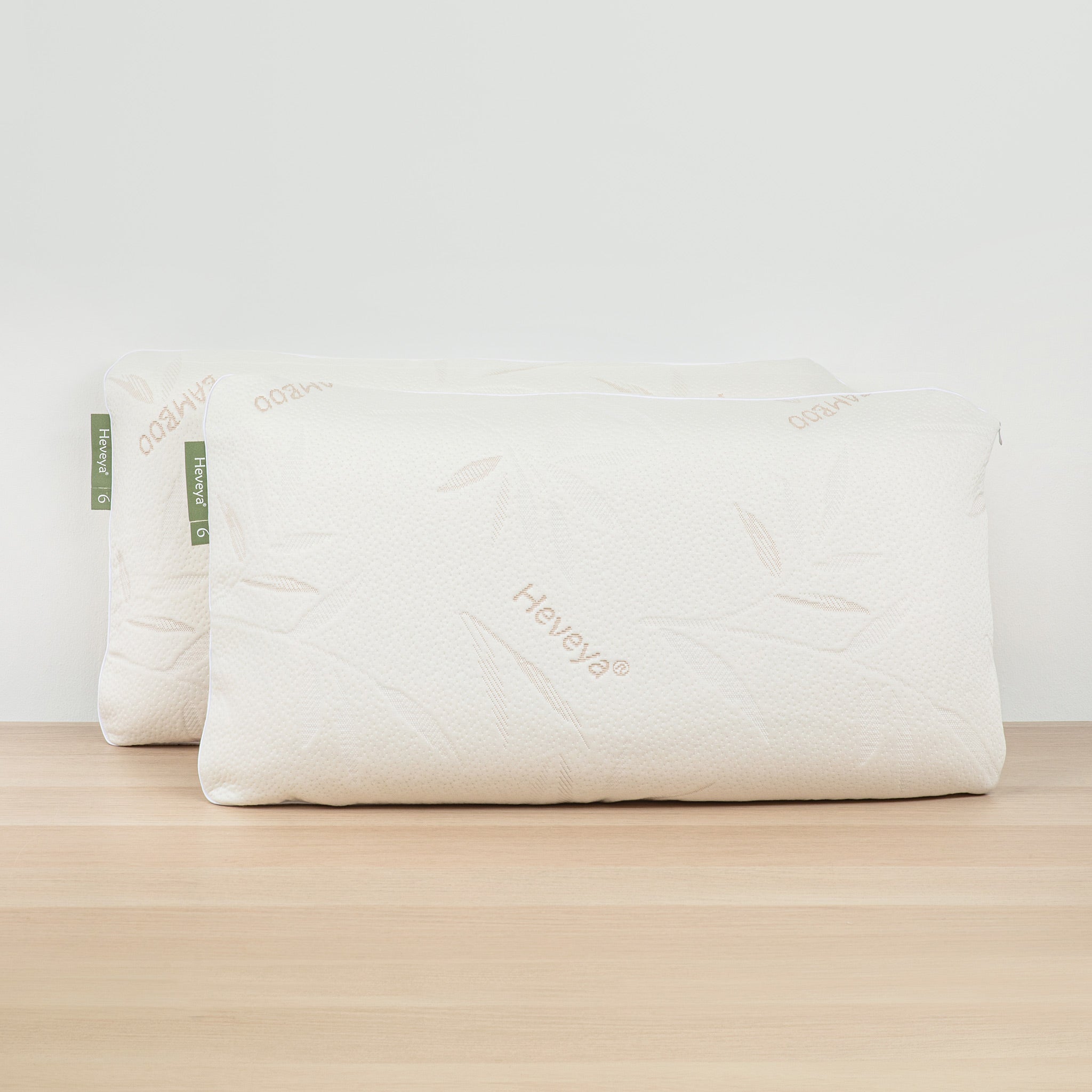 Heveya® 100% Natural Organic Latex Pillow - Hypoallergenic & Breathable for Side, Back & Stomach Sleepers - Perfect for Allergy Relief & Neck Support (6-inch)