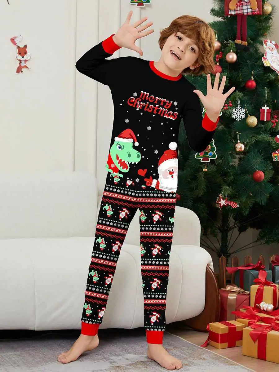 Dinosaur Christmas Matching Family Pajamas Set - Cozy Holiday PJS for Kids & Adults | Perfect for Family Photos & Christmas Morning