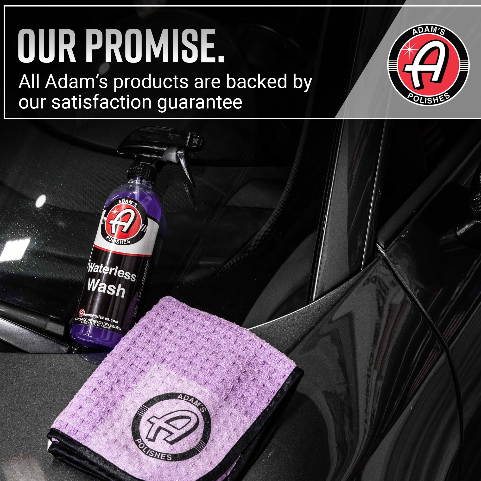 Adam's Waterless Car Wash Spray (5 Gallon) - Safe Ultra Slick Lubricating Formula for Car Detailing, Boat, Motorcycle & RV Cleaning | No Hose, Soap or Foam Cannon Needed | Perfect for Quick Wash, Road Trips & Water Conservation