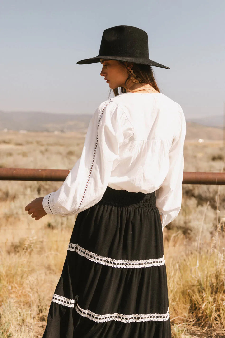 Lucerne Embroidered Blouse for Women - Elegant Floral Embroidered Top - Boho Chic Blouse for Casual Wear & Special Occasions