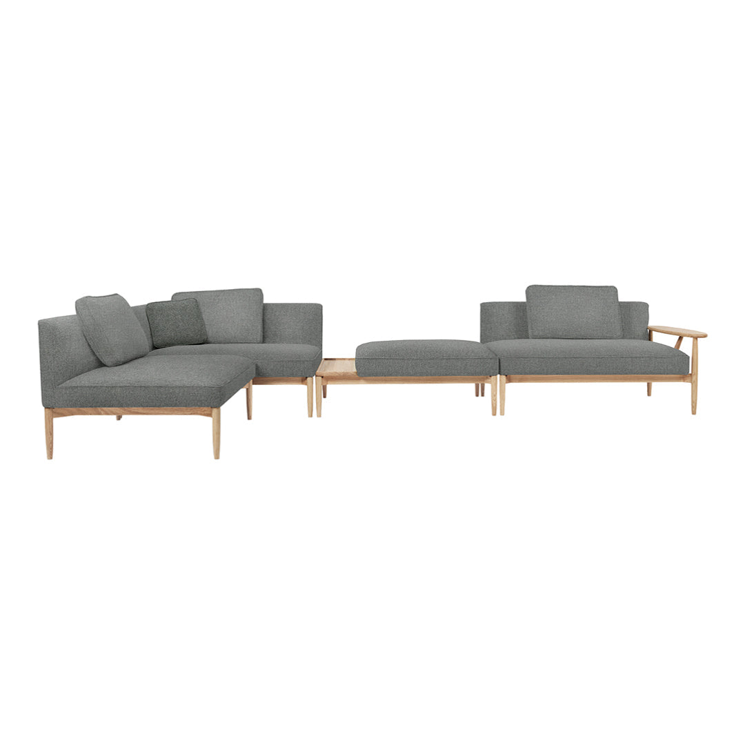E301 Embrace Modular Sofa - Center Section with Removable Cushions | Modern Living Room Furniture for Home & Office | Perfect for Lounge, Family Room & Open Concept Spaces