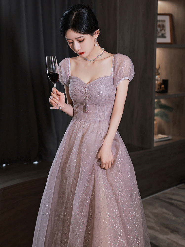Sparkly Off Shoulder A-Line Evening Dress for Prom, Party & Formal Events - Elegant Gown 605 | Perfect for Homecoming, Cocktail Parties & Special Occasions