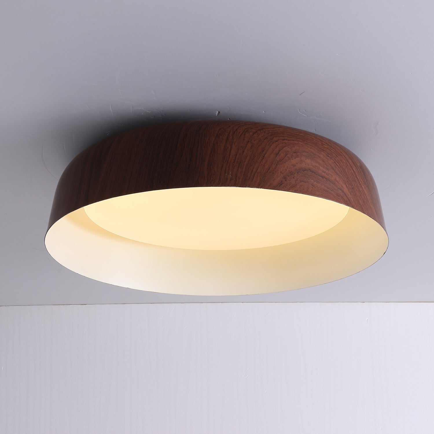 Arcwood Modern Ceiling Light Fixture - Dimmable LED Flush Mount for Bedroom, Living Room, Kitchen & Hallway - Energy Efficient Lighting Solution for Home & Office