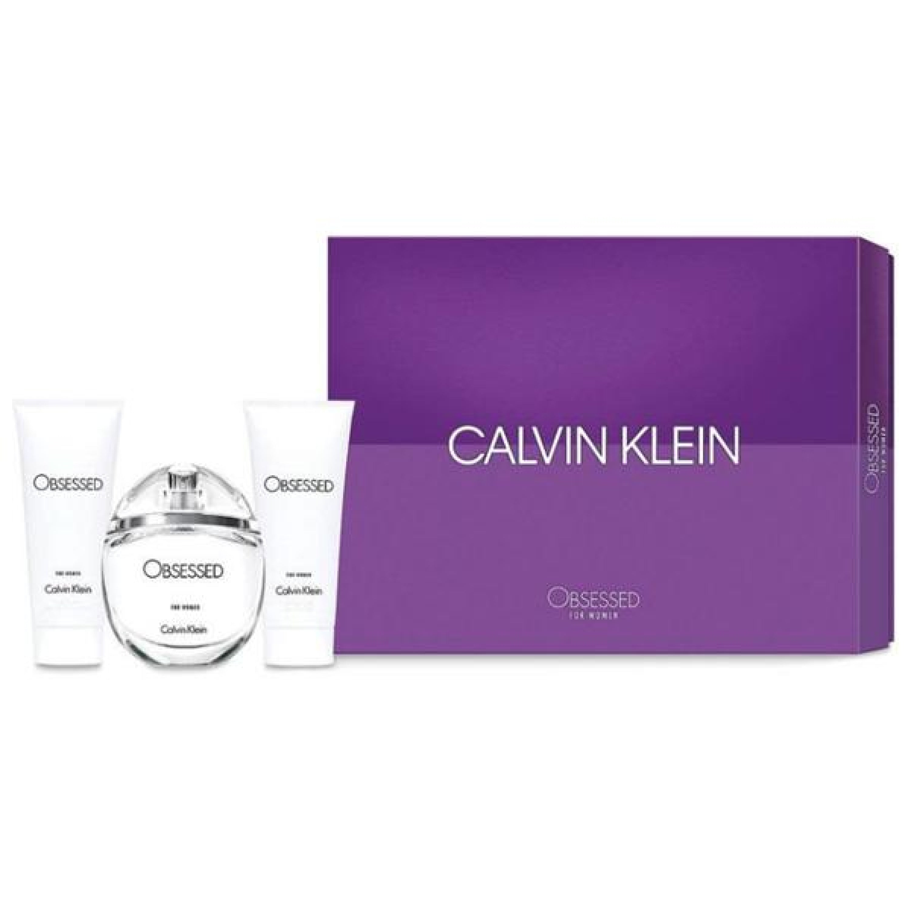 Calvin Klein CK Obsessed 3-Piece Gift Set for Women - 100ML Eau de Parfum Spray, 100ML Body Lotion & 100ML Shower Gel | Perfect Valentine's Day, Birthday & Anniversary Gift Set for Her