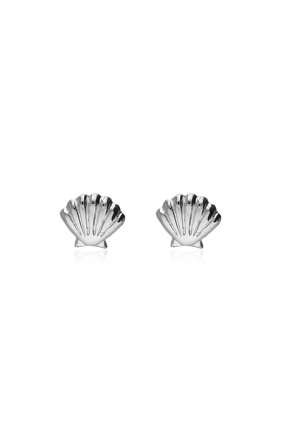 Sterling Silver Shell Stud Earrings for Women - Hypoallergenic Ocean-Inspired Jewelry - Perfect for Beach Vacations, Summer Outfits & Gift Giving