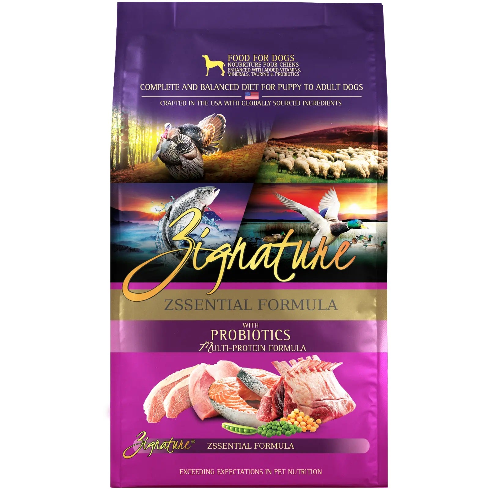Zignature Zssential Formula Dry Dog Food - Grain-Free, High-Protein Kibble for All Breeds & Life Stages | Perfect for Sensitive Stomachs & Healthy Skin