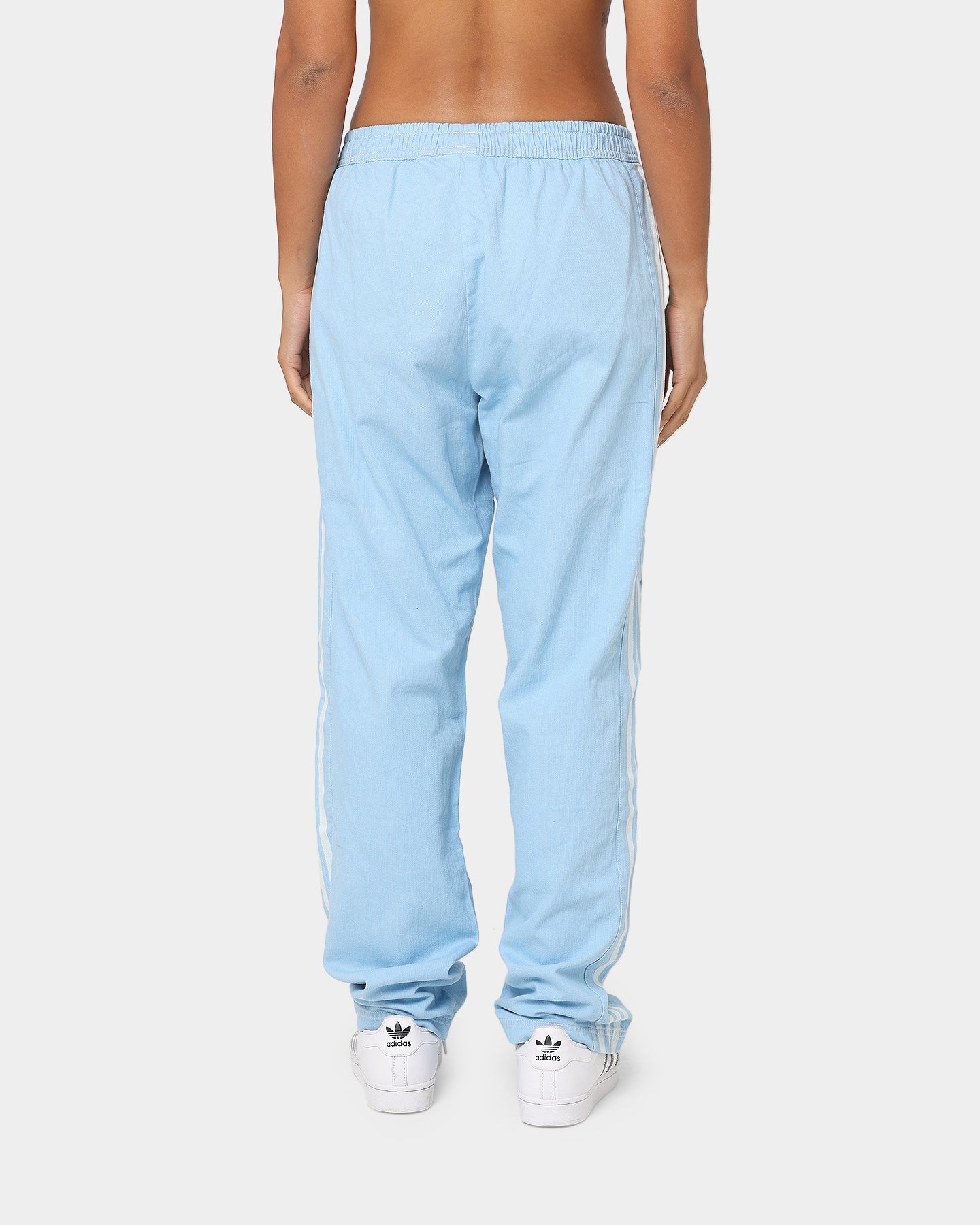 Adidas Denim Pants for Men - Clear Blue Washed Jeans | Comfortable Slim Fit Stretch Denim | Perfect for Casual Wear & Street Style