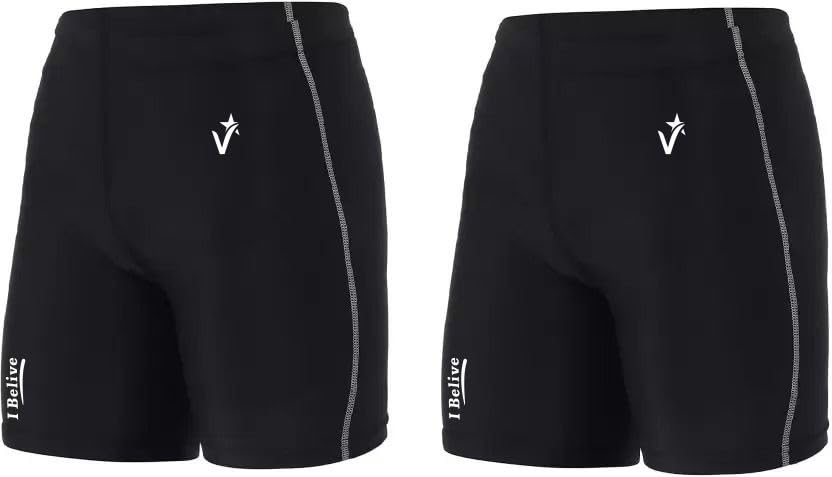 Justwin Men's Compression Shorts - Breathable Skin Tight Workout Shorts for Gym, Running, Cycling & Sports - Moisture-Wicking Athletic Underwear for Basketball, Tennis, Yoga (Ideal for Training & Active Lifestyle)
