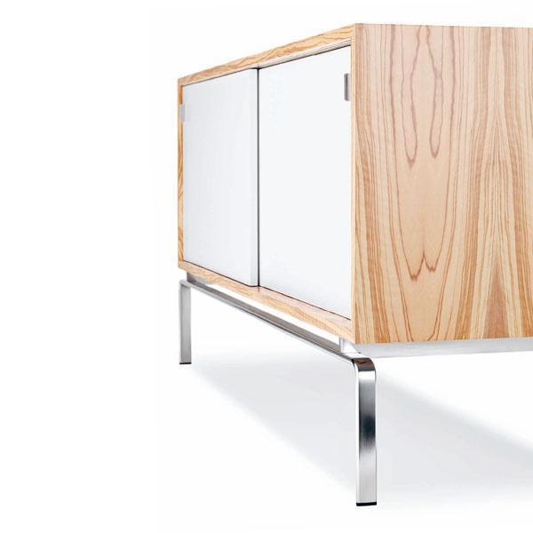 FK 150 Sideboard - Modern Buffet Cabinet with 2 Doors and 4 Drawers, Solid Wood Storage Console for Dining Room, Living Room & Entryway - Perfect for Home Organization & Stylish Decor