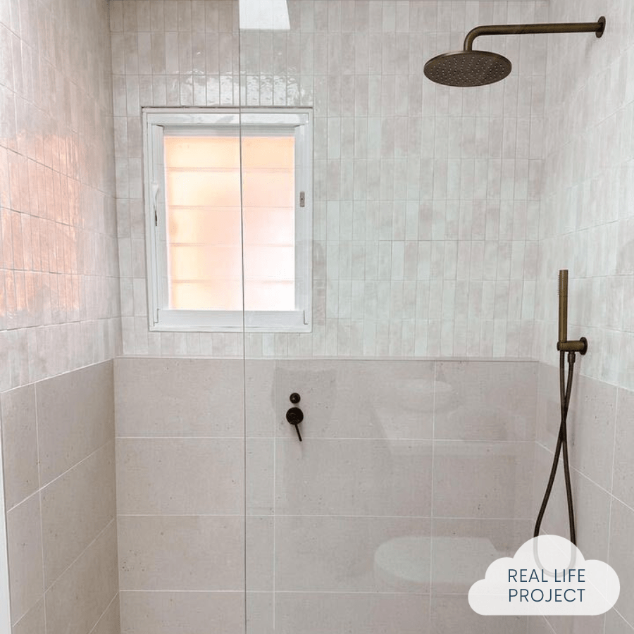 Antique Brass Wall Shower Arm and Head - 250mm Adjustable Shower Fixture for Bathroom Renovation | Perfect for Vintage & Modern Bathroom Designs