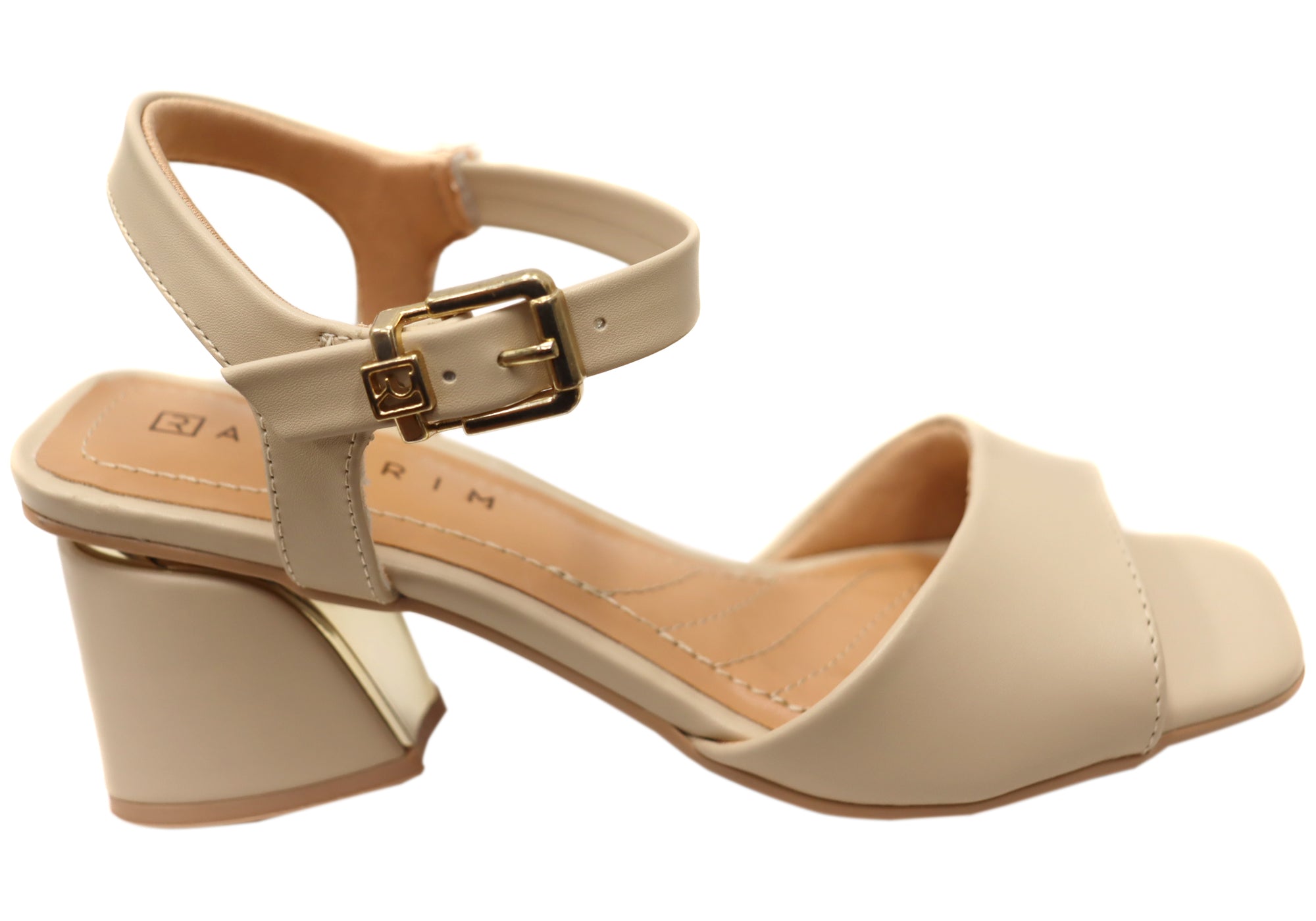 Ramarim Marley Women's Comfortable Brazilian Mid Heel Dress Sandals - Elegant Summer Wedding & Party Shoes for Women