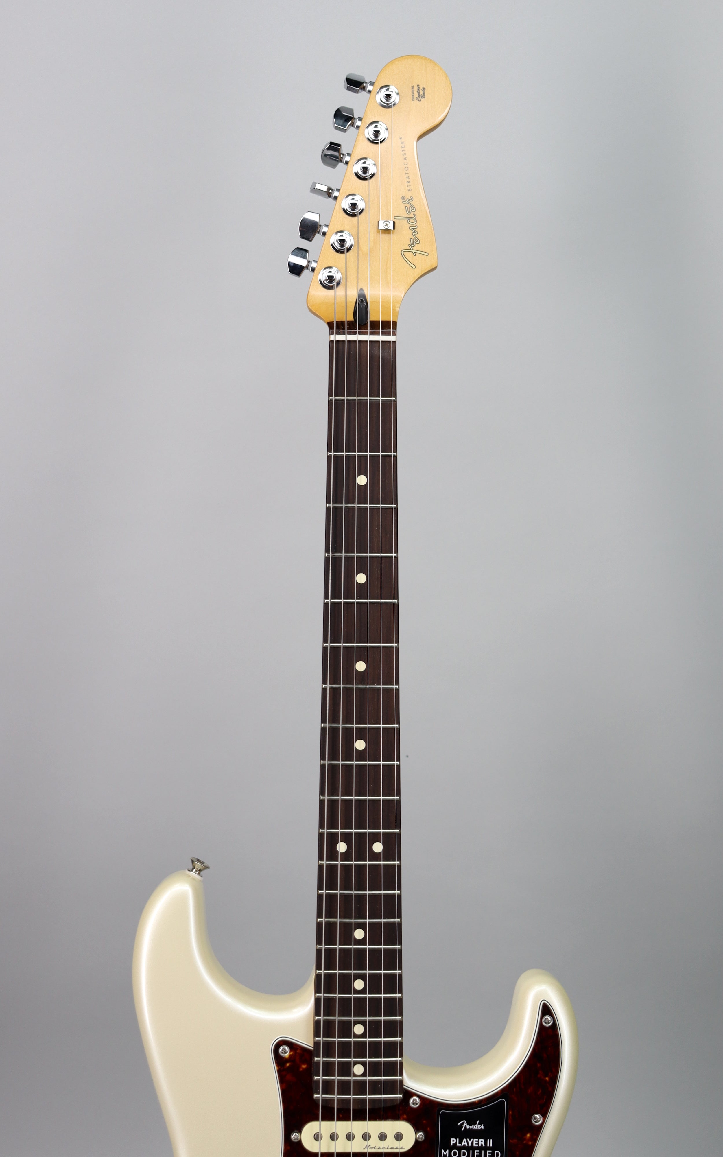 Fender Player II Modified Stratocaster HSS Electric Guitar with Rosewood Fingerboard & Mustang LT25 Amp Bundle - Olympic Pearl Finish for Home Studio & Live Performances