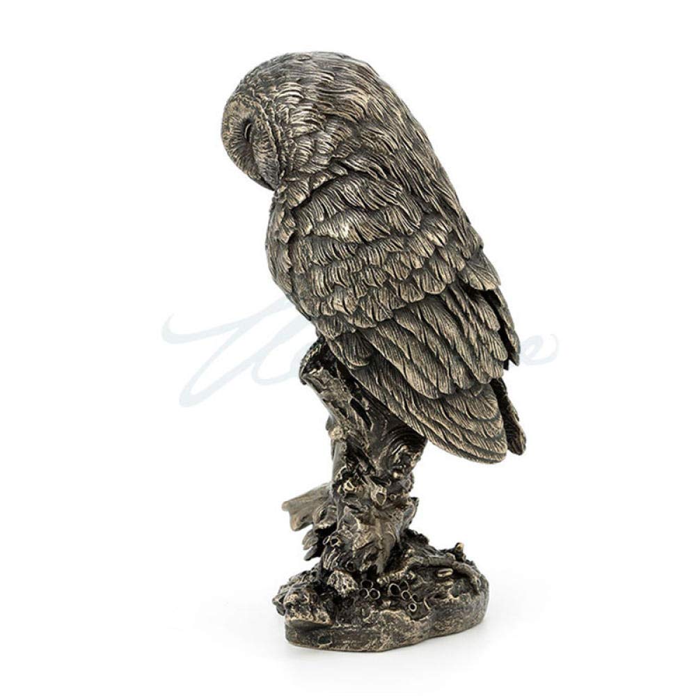 Handmade Copper Owl Sculpture - Elegant Animal Figurine for Home Decor, Unique Collectible Art Statue | Perfect for Living Room, Office & Garden Decoration