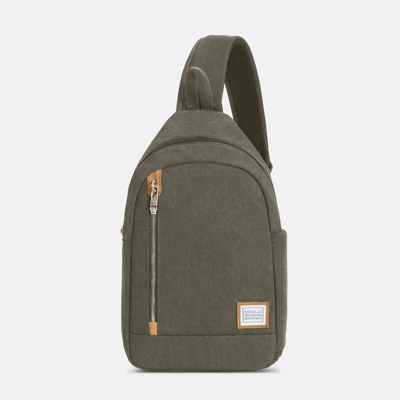 Travelon Anti-Theft Heritage Sling Bag - Secure Crossbody Purse for Women & Men - Perfect for Travel, Commuting & Everyday Use