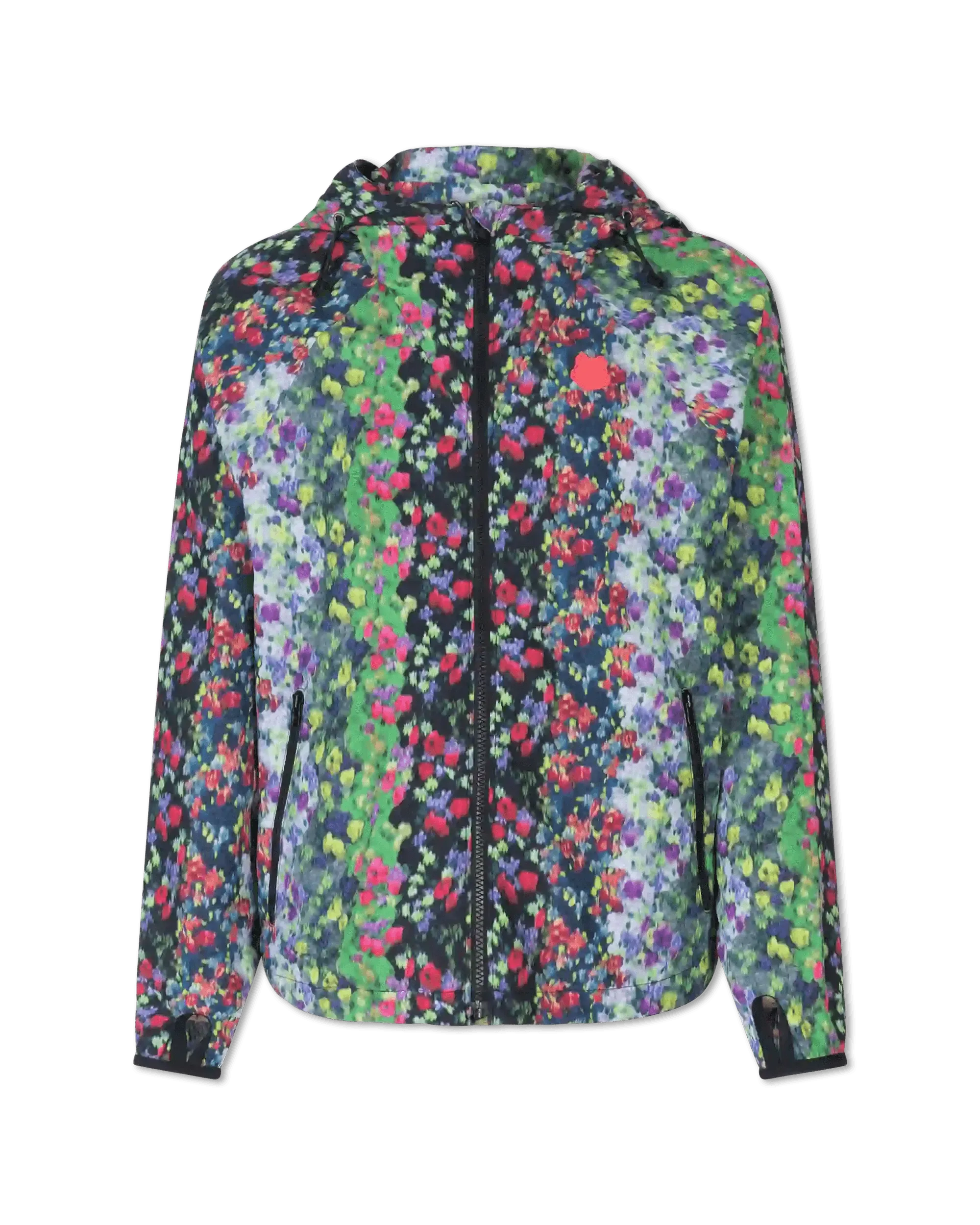 Floral Printed Windbreaker Jacket for Women - Lightweight Water-Resistant Spring Outerwear for Hiking, Running & Outdoor Activities