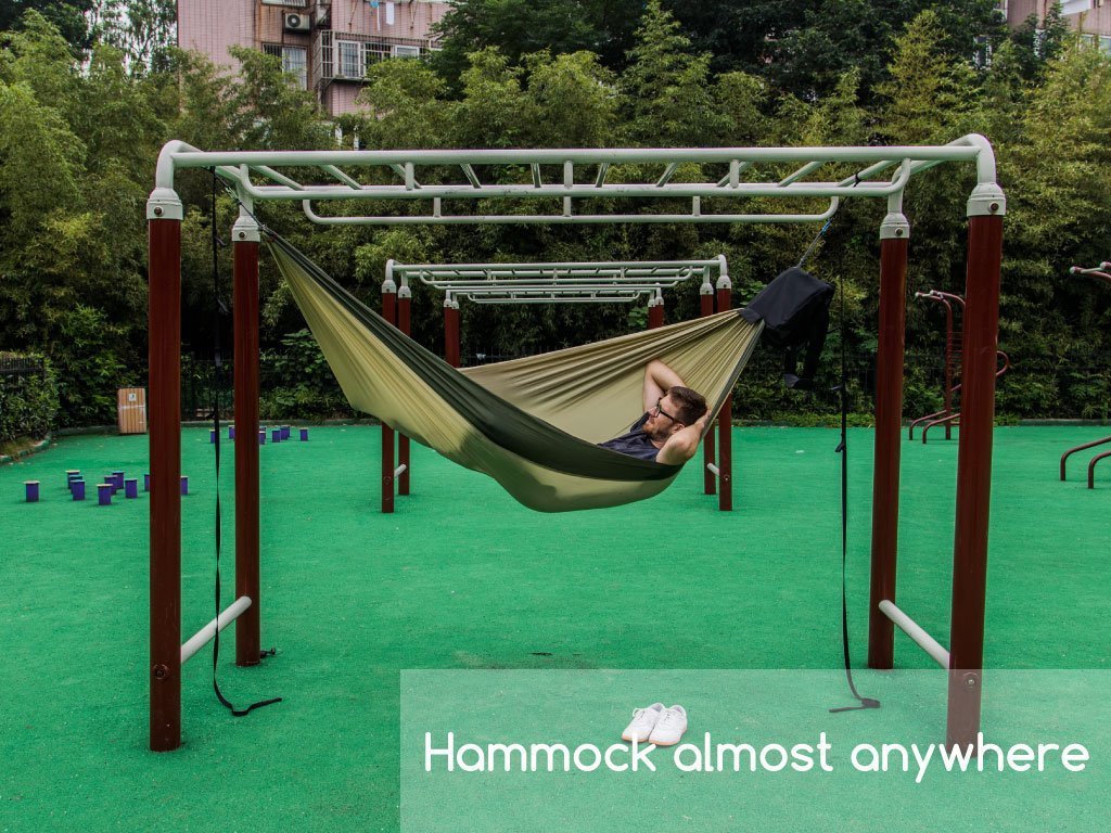 Swift Messenger Bag Hammock - Lightweight Durable Double Wide Camping Gear for Travel & Outdoor Adventures | Perfect for Hiking, Backpacking and Road Trips