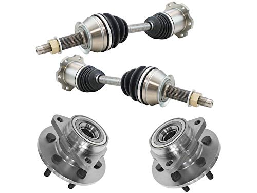 Axle and Wheel Hub Bearing Assembly Kit 4-Piece for 1998-1999 Dodge Durango 4WD with Rear ABS Brakes - Replacement Parts for Smooth Ride & Off-Road Performance