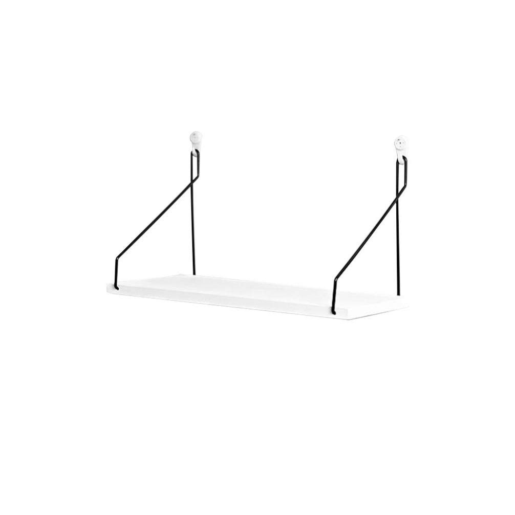 LIOOBO Floating Shelves for Wall - Non Perforating Wood Wall Shelves, Hanging Storage Rack for Kitchen, Bedroom, Bathroom & Office - Medium Size - Perfect for Organizing Spices, Books, Decor & Bathroom Essentials