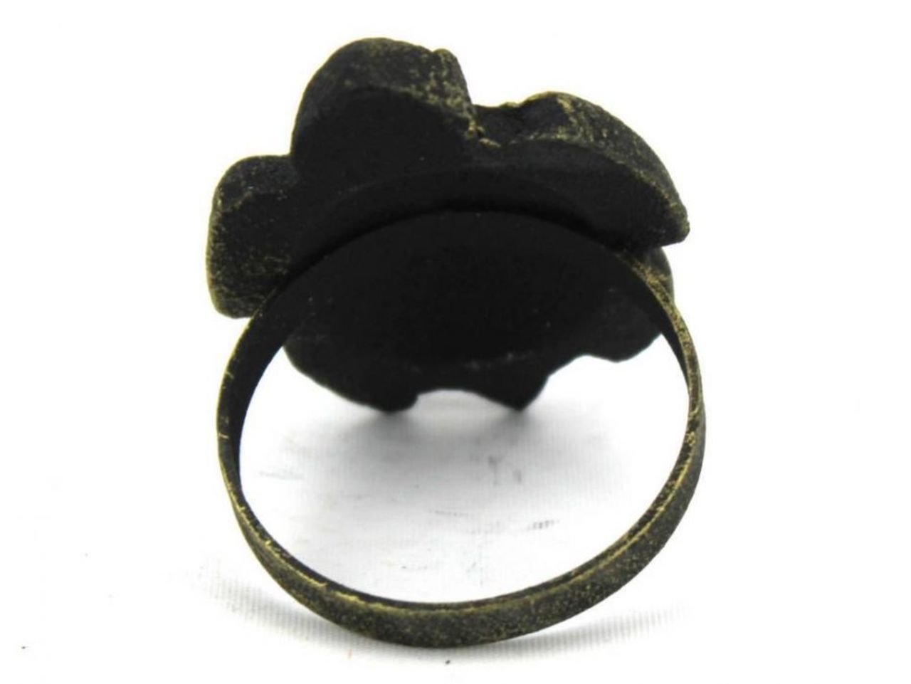Hampton Nautical Gold Cast Iron Turtle Napkin Ring Set - 2 Inch Decorative Tableware for Beach Themed Dinner, Wedding, and Coastal Home Decor