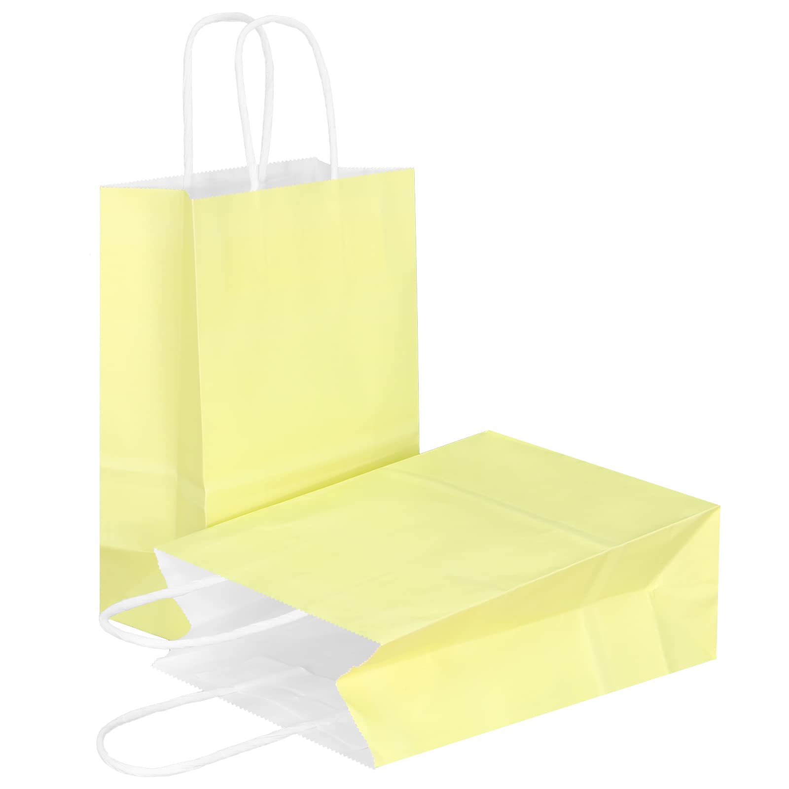 AZOWA 25-Pack Small Kraft Paper Gift Bags with Handles - 6.3