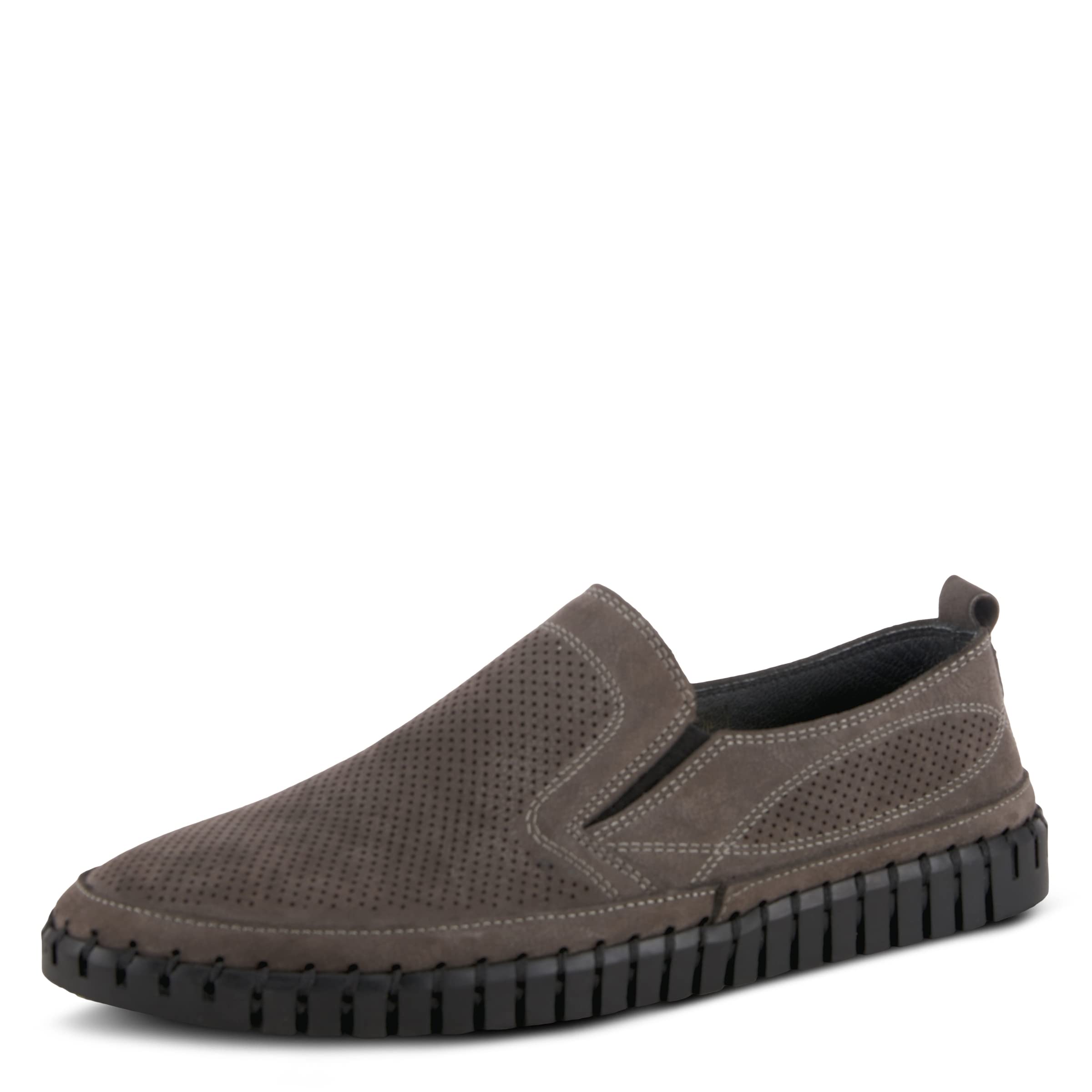 Spring Step Men's Mateo Slip-On Comfort Casual Shoes - Lightweight & Breathable for Walking, Travel & Everyday Wear