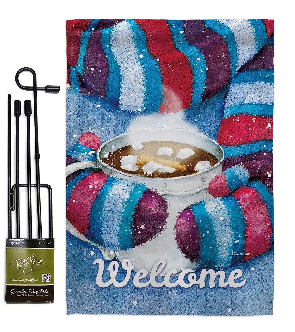 Winter Wonderland Garden Flag Set - 13x18.5