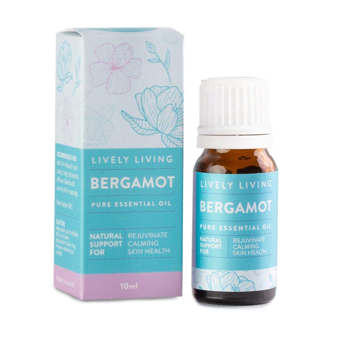 Pure Bergamot Essential Oil 10ml - 100% Natural Aromatherapy Oil for Stress Relief, Mood Enhancement & Skin Care - Perfect for Diffusers, Massage & DIY Beauty Products