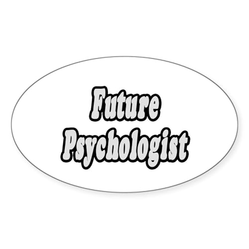 White - Future Psychologist Oval Sticker